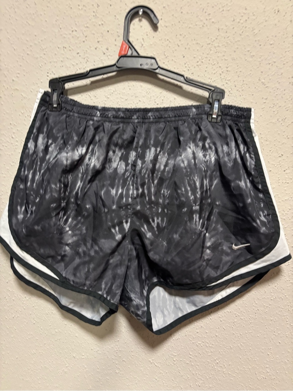 Nike Women's Black Tie-Dye Athletic Shorts